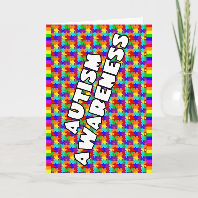Autism Awareness Thank You Card (Front)