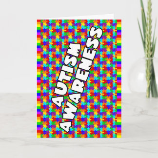 Autism Awareness Thank You Card