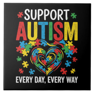 Autism awareness tile