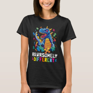 Autism Awareness Toddler  Embrace Differences Dino T-Shirt