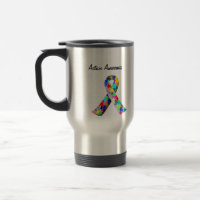 Autism Awareness travel cup. Support Autism