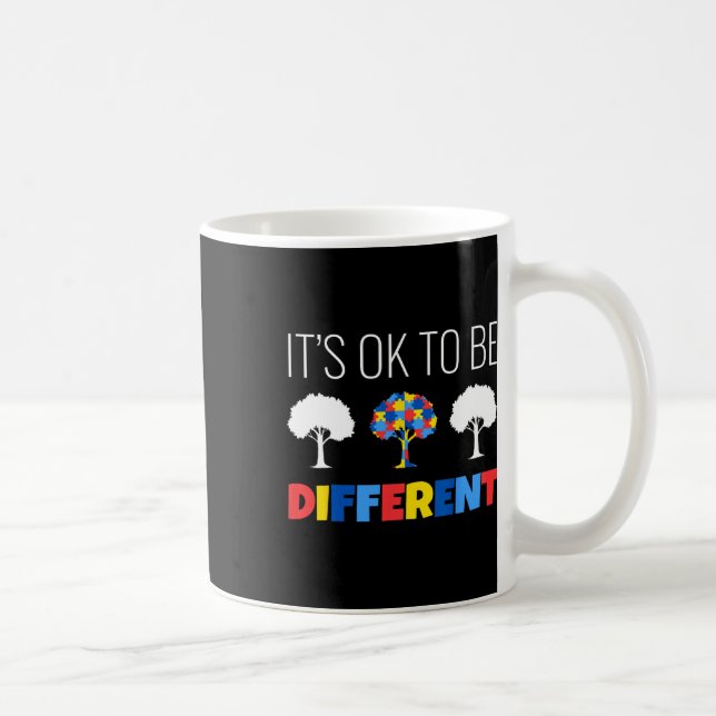 Autism Awareness Tree It’s Ok To Be Different  Coffee Mug (Right)