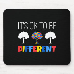 Autism Awareness Tree It’s Ok To Be Different Mouse Mat