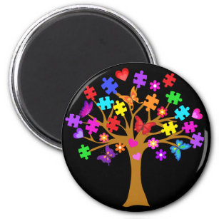 Autism Awareness Tree Magnet