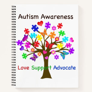 Autism Awareness Tree Notebook