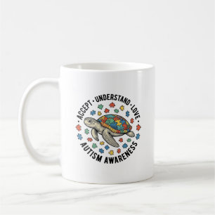 Autism Awareness Turtle Puzzle Vector Design_1 Coffee Mug