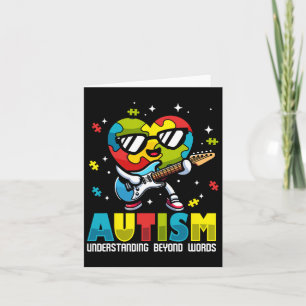Autism Awareness Understanding Beyond Words Music Card