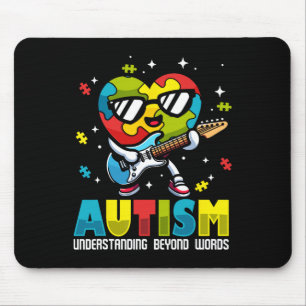 Autism Awareness Understanding Beyond Words Music  Mouse Mat
