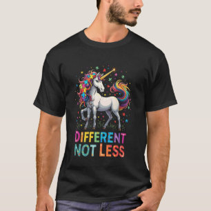 Autism Awareness Unicorn Different Not Less T-Shirt
