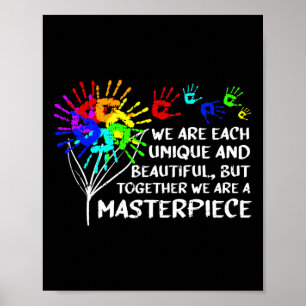Autism Awareness Unique Masterpiece Cool Parents K Poster