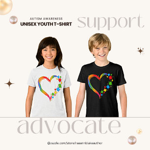 Autism Awareness Unisex Youth T-Shirt Tri-Blend Shirt