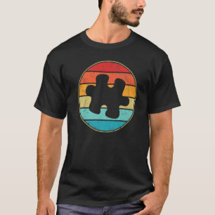 Autism Awareness  Vintage 70s 80s Autism Mum Dad T-Shirt