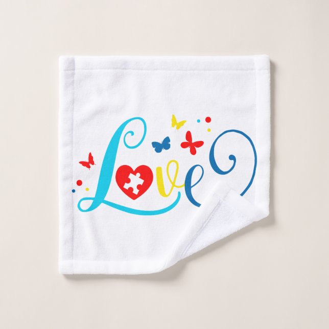Autism Awareness Wash Cloth (Wash Cloth)