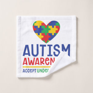 Autism Awareness Wash Cloth