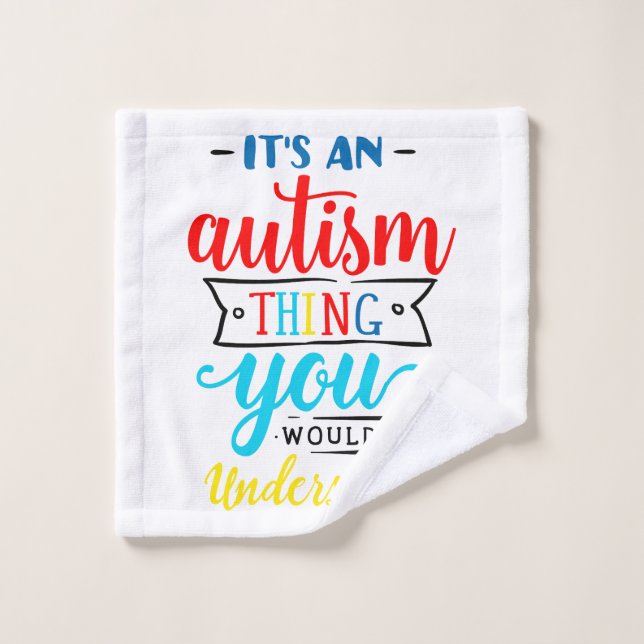 Autism Awareness Wash Cloth (Wash Cloth)