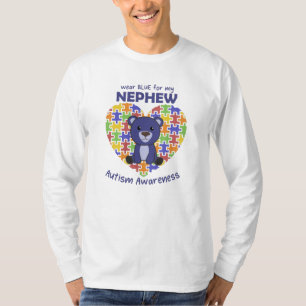 Autism Awareness Wear Blue For My Nephew T-Shirt