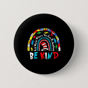 Autism Awareness Why Fit In Doctor Teacher Cat In 6 Cm Round Badge