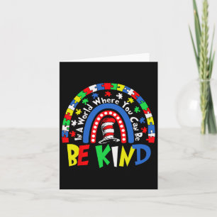 Autism Awareness Why Fit In Doctor Teacher Cat In Card