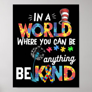 Autism Awareness Why Fit In Doctor Teacher Cat In  Poster