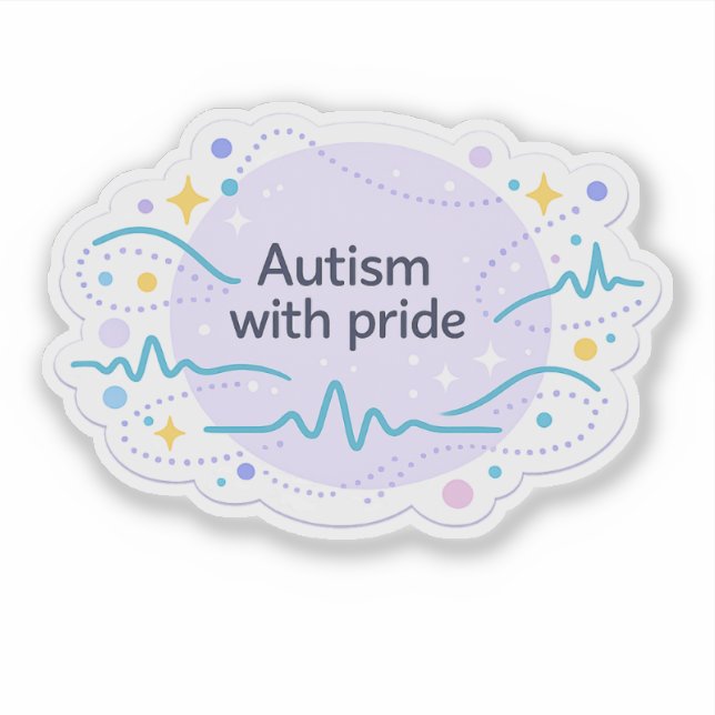 Autism Awareness | With Pride Vinyl Sticker  (Front)