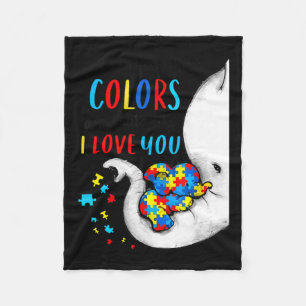 Autism Awareness Women Kid Acceptance I See Your T Fleece Blanket