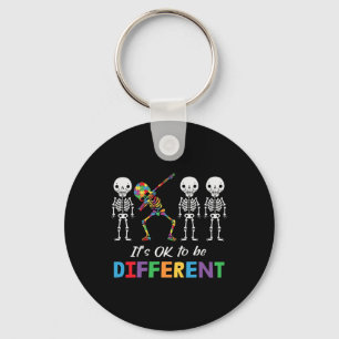 Autism Awareness  Women Kid Its Ok To Be Different Key Ring