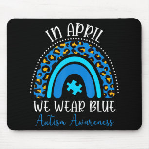 Autism Awareness Women Kids Acceptance In April We Mouse Mat