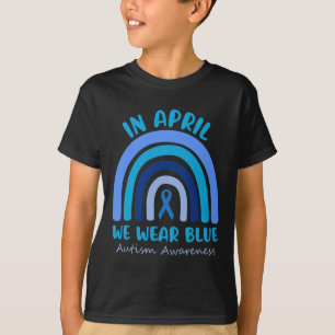 Autism Awareness Women Kids Acceptance In April We T-Shirt