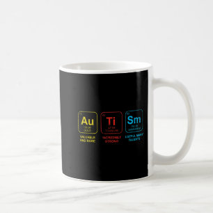 Autism Awareness Women Men Kids Elements Periodic Coffee Mug