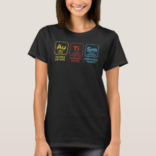 Autism Awareness Women Men Kids Elements Periodic T-Shirt