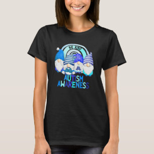 Autism Awareness Women Mum Kids Acceptance Gnomes T-Shirt