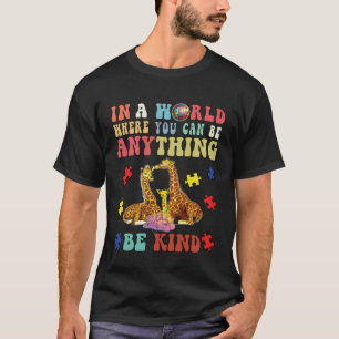 Autism Awareness Women SPED Teacher Boys Be Kind A T-Shirt