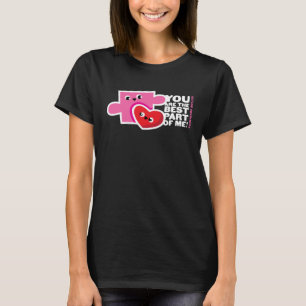 Autism Awareness Womens Pink Puzzle Piece Moms Cut T-Shirt