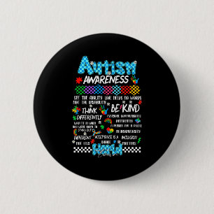 Autism Awareness World Tour Sped Teacher Love Need 6 Cm Round Badge