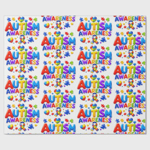 Autism Awareness Wrapping Paper