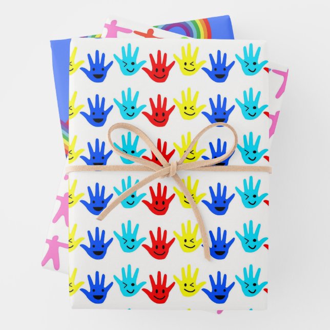 Autism Awareness Wrapping Paper Sheet (In situ)
