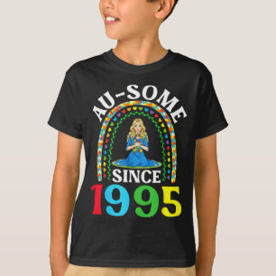 Autism Awesome Ausome Since 1995 Happy 31st Birthd T-Shirt