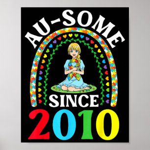 Autism awesome ausome since 2010 happy 16th poster