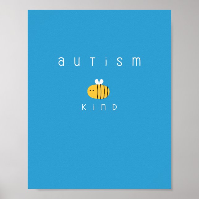 autism be kind awareness Poster & Prints (Front)