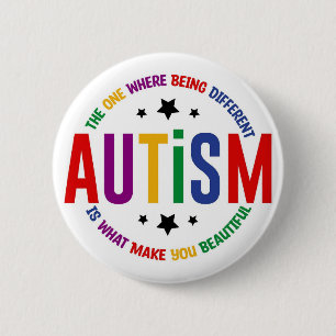 Autism: Being Different Makes You Beautiful Pin 