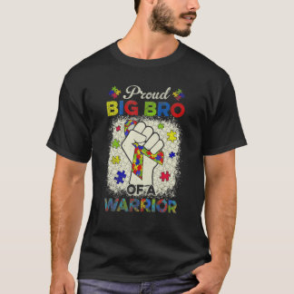 Autism Big Bro Of Autism Awareness Warrior Support T-Shirt