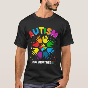 Autism Big Brother Love Autism Awareness Family Ma T-Shirt