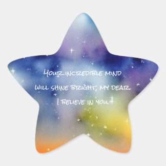 Autism - Boost Child Confidence - Starry Mind Star Sticker
