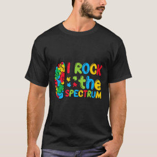 Autism Brain I Rock The Spectrum Awareness Boys Gi T-Shirt