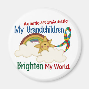 Autism BRIGHTEN MY WORLD 1 Grandchildren 2 Magnet