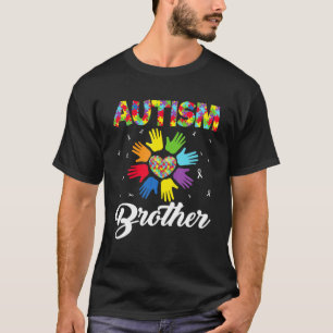Autism Brother Funny Love Heart Autism Awareness S T-Shirt