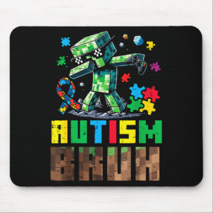 Autism bruh dab asd awareness gamer boys kids yout mouse mat