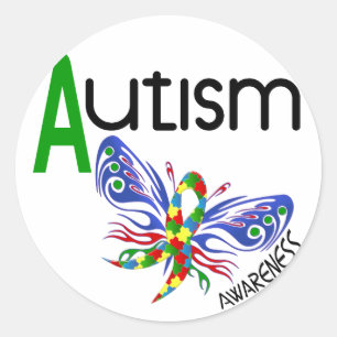 AUTISM Butterfly 3.1 Classic Round Sticker