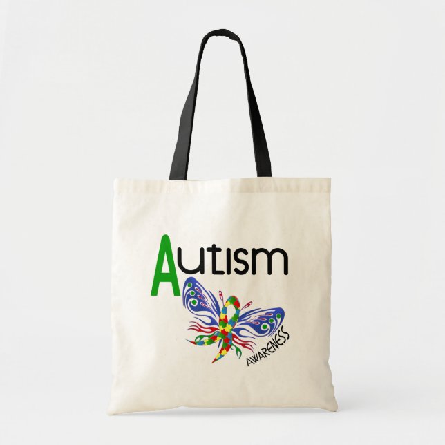 AUTISM Butterfly 3.1 Tote Bag (Front)