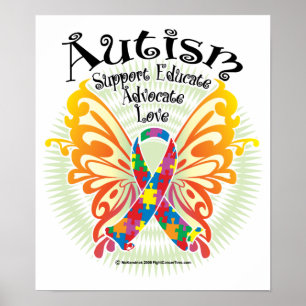 Autism Butterfly 3 Poster